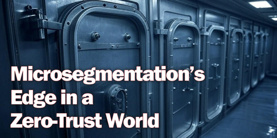 Security doors representing microsegmentation's ability to limit access