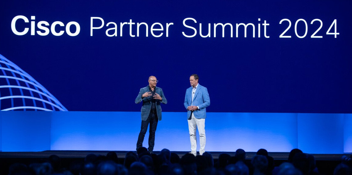 Chuck Robbins and Jeetu Patel Cisco Partner Summit 2024
