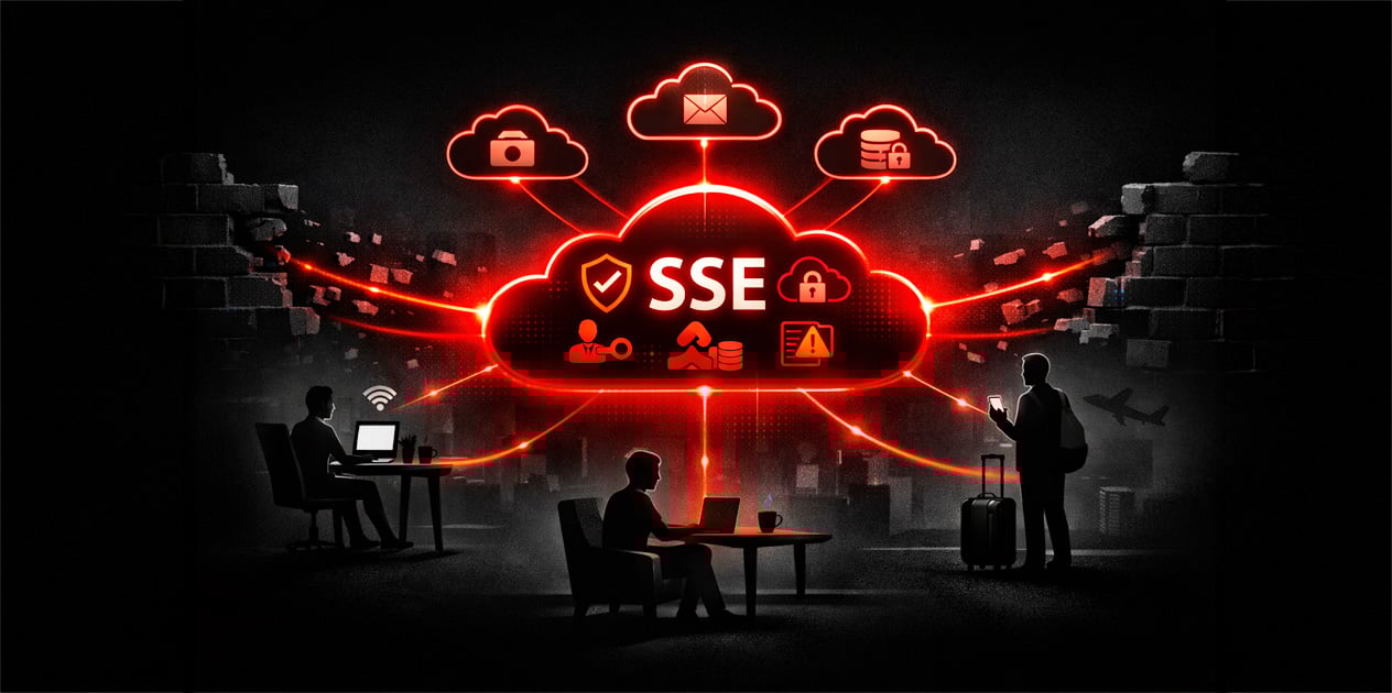 Glowing Secure Service Edge cloud protecting end users everywhere
